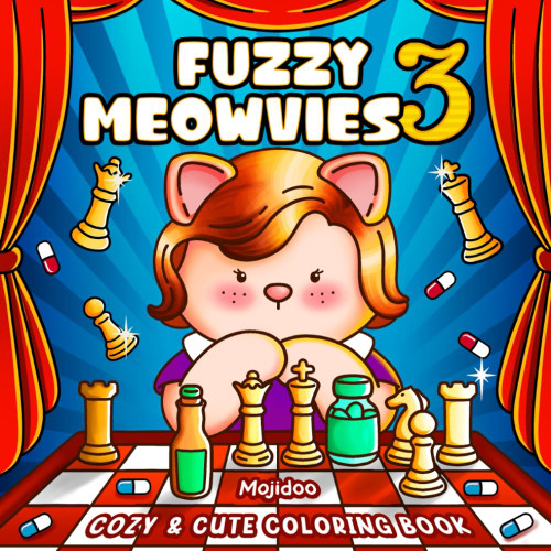 Fuzzy Meowvies 3: Cozy and Cute Coloring Book for Adults & Teens