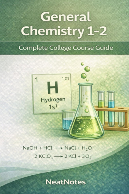 General Chemistry 1-2 Pocket Guide: Gen Chem 1-2 Summary