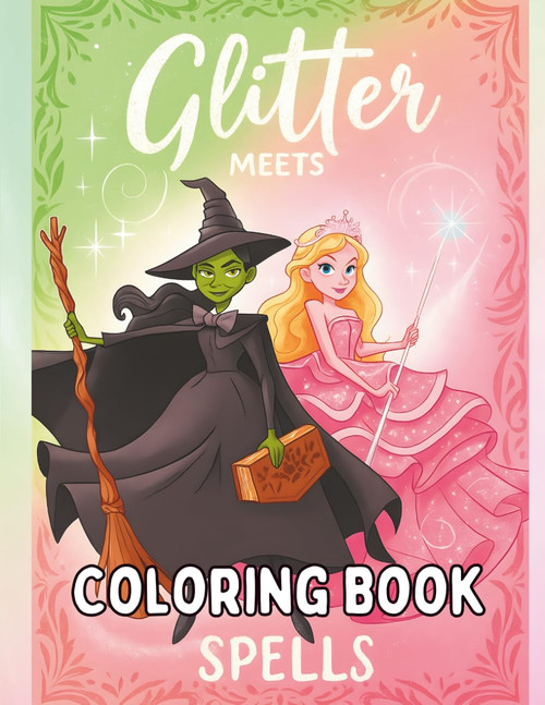 Glitter Meets Spells - Coloring Book