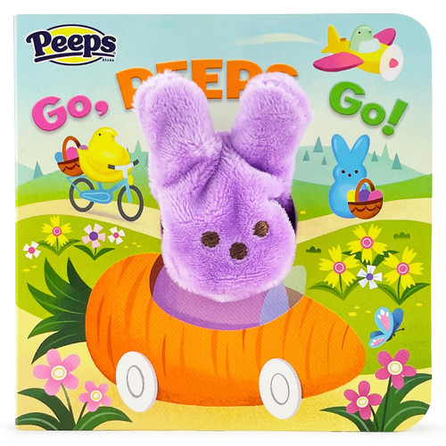 Go, Peeps, Go! Peeps Finger Puppet Board Book Easter Basket Gifts or