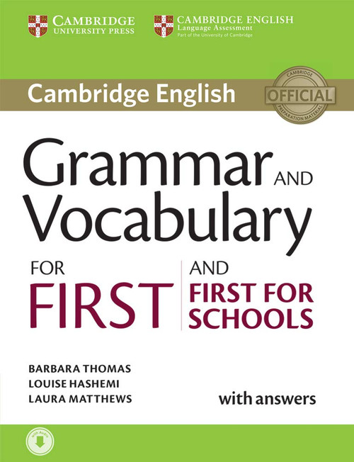 Grammar and Vocabulary for First and First for Schools Book with Answers