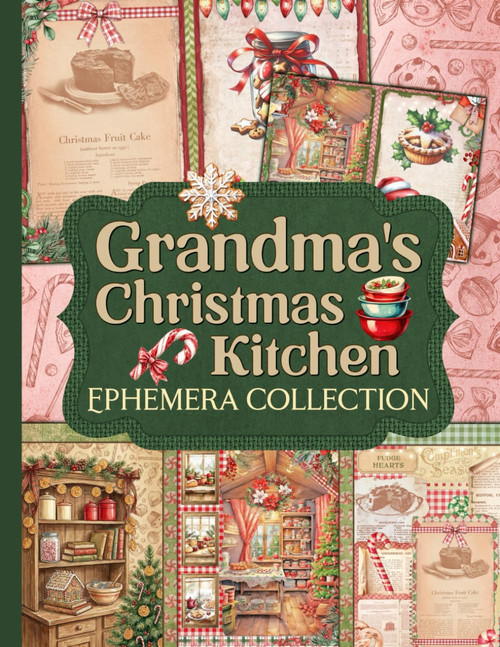 Grandma's Christmas Kitchen Ephemera Collection