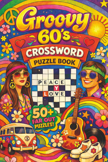 Groovy 60's Crossword Puzzle Book