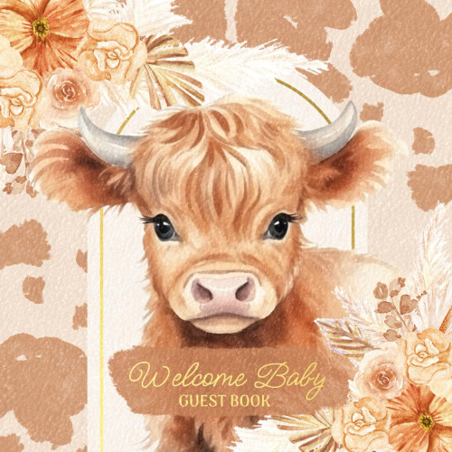Guest Book Welcome Baby: And Gift Log For Baby Shower With A Cute