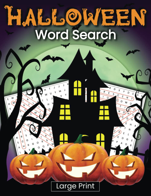 Halloween Word Search Puzzle Book for Adults and Teens Large Print