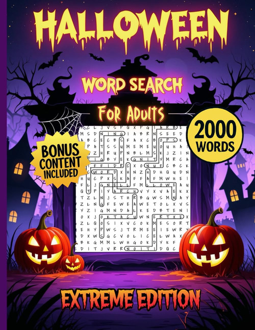 Halloween Word Search for Adults: Extreme Edition: Scary