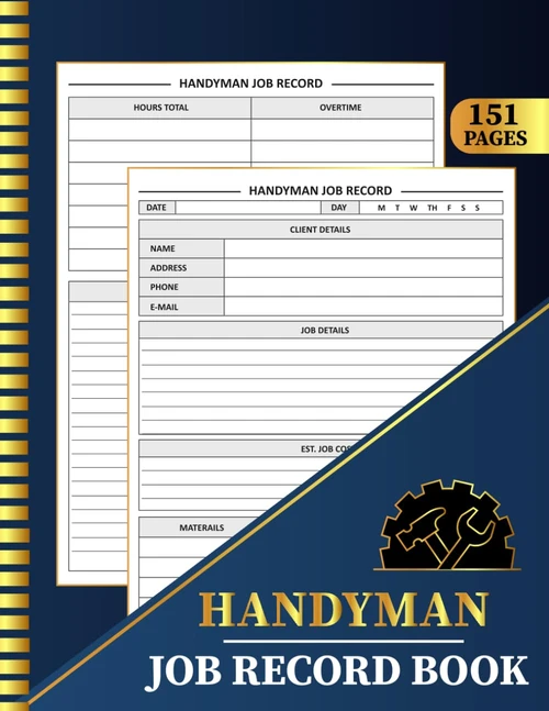 Handyman Job Record Book: Work Orders and Labor Hours