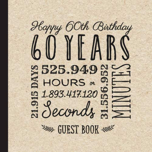 Happy 60th Birthday - Guest Book