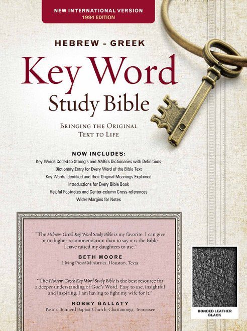 Hebrew Greek Key Word Study Bible NIV, Black