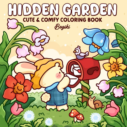 Hidden Garden: A Cute & Comfy Coloring Book for Teens and Adults