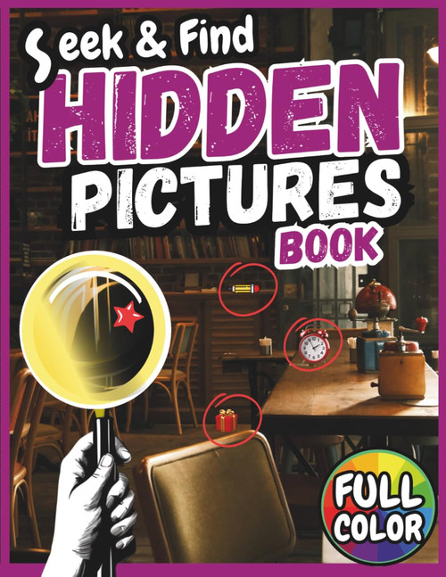 Hidden Pictures Book for Adults: 32 Challenging Full-Color Seek & Find