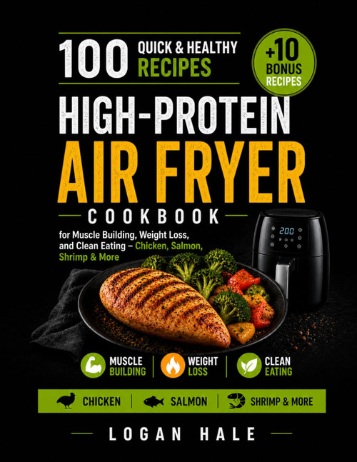 High-Protein Air Fryer Cookbook: 100 Quick and Healthy Recipes for Muscle