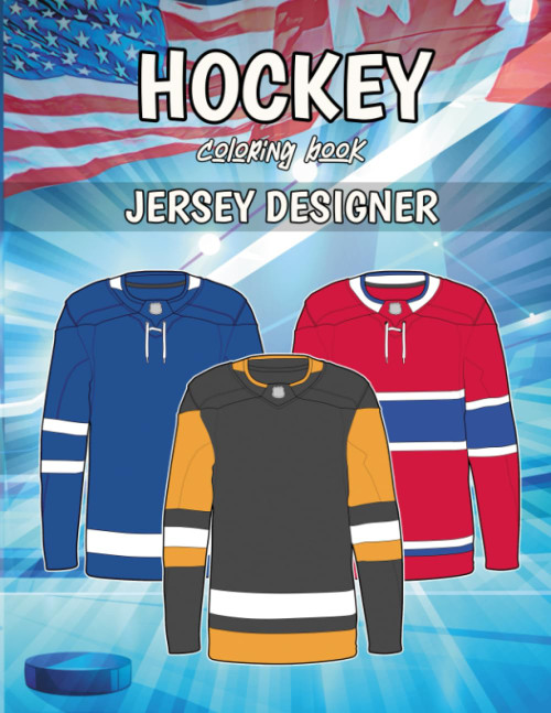 Hockey Coloring Book (Jersey Designer) All 32 teams jerseys ready to