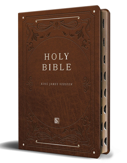 Holy Bible – Giant Print, Imitation Leather, Brown, Red Letter (KJV)