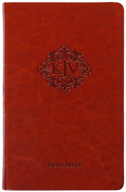 Holy Bible – Large Print, Faux Leather, Tan, Thumb-Indexed (KJV)