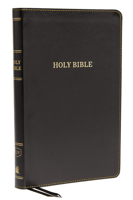 Holy Bible – Thinline, Leathersoft, Black, Red Letter (KJV)