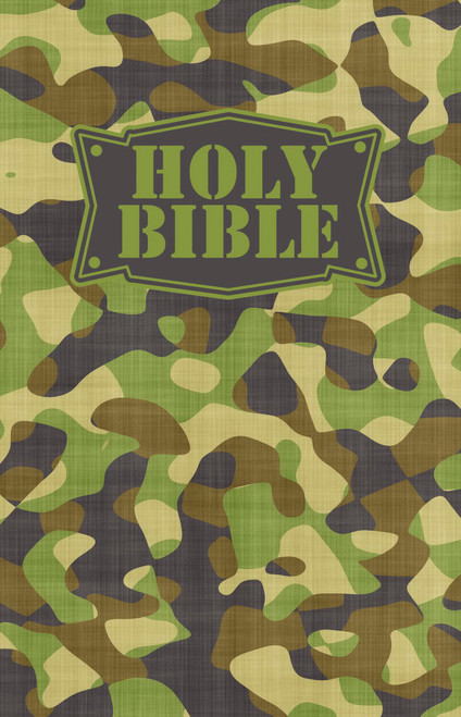 Holy Bible: New King James Version, Green, Camouflage