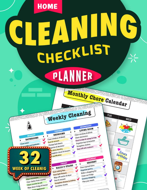Home Cleaning Checklist Planner: The Most Effective Cleaning Schedule And