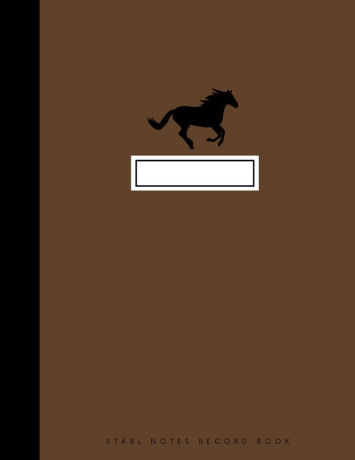 Horse Management Record Book: Track