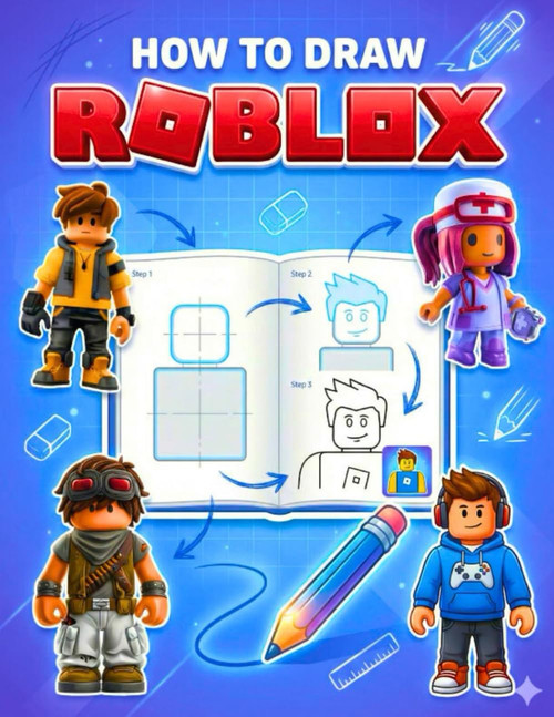 How To Draw R0Bl0X: Learn To Draw And Coloring Your Favorite Characters