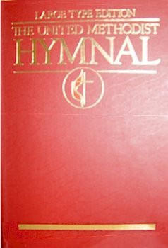 Hymnal United Methodist Large Type Bright Red