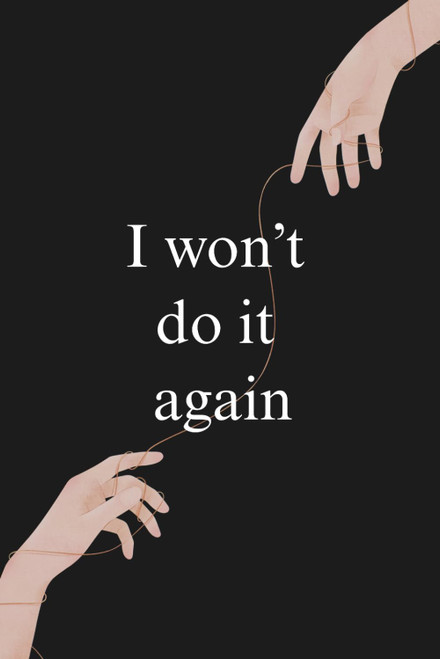 I won't do it again