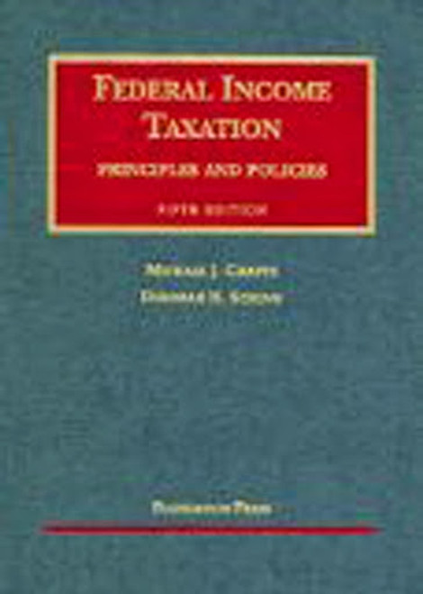 Federal Income Taxation Principles And Policies