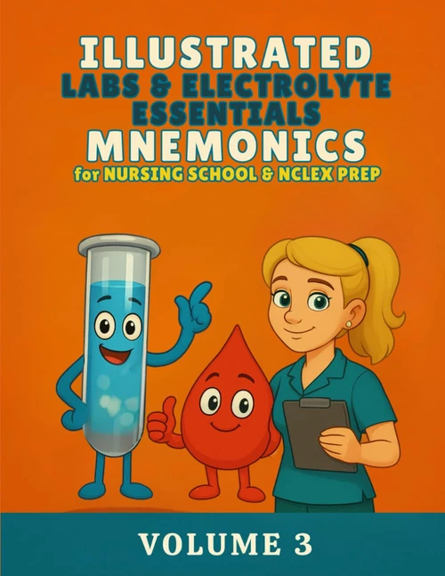 Illustrated Labs & Electrolyte Essentials Mnemonics for Nursing School &