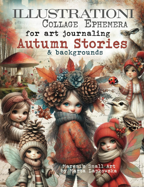 ILLUSTRATIONI Collage Ephemera for art journaling AUTUMN STORIES &
