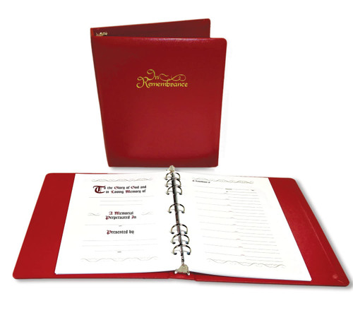 In Remembrance Register: Multi-Ring Binder