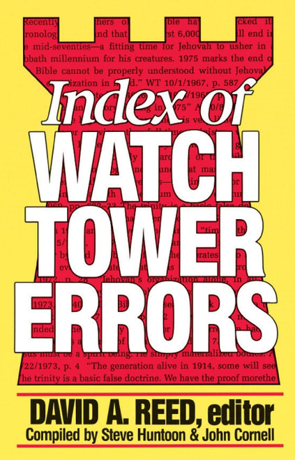 Index of Watchtower Errors 1879 to 1989