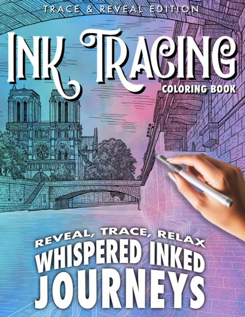 Ink Tracing Coloring Book | Whispered Inked Journeys