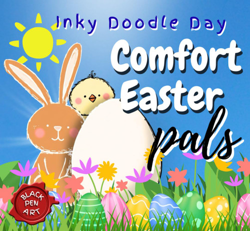 Inky Doodle Day: Comfort Easter Pals: A Very Hygge and Super Cute Tracing