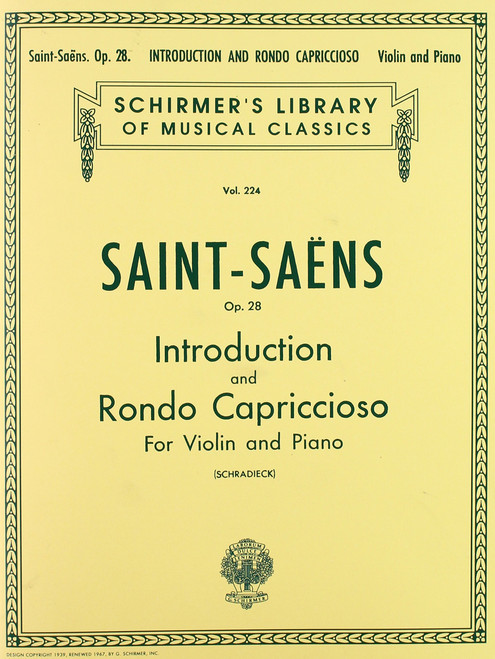 Introduction and Rondo Capriccioso OP28 Violin & Piano