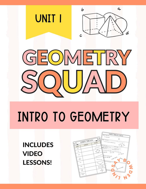 Introduction to Geometry Workbook: Geometry Terms