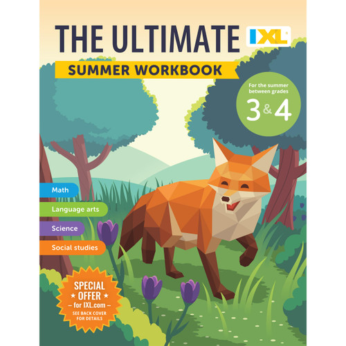 IXL Ultimate Summer 3rd to 4th Grade Workbook