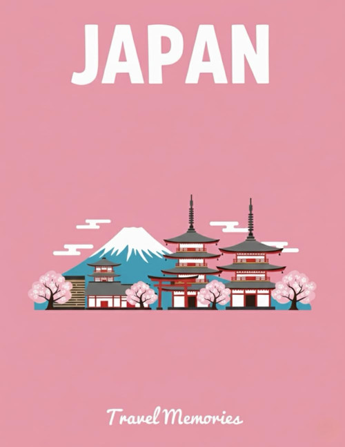Japan Travel Memories: Scrapbook Album for Photos and Memories