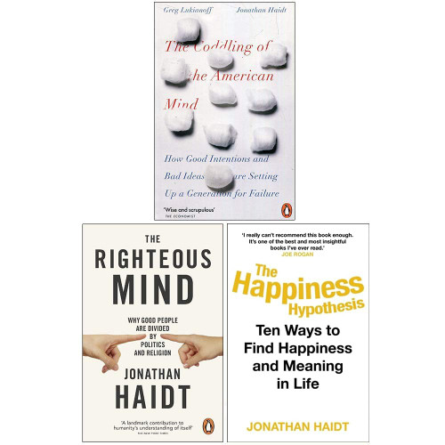 Jonathan Haidt Collection 3 Books Set