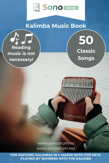 Kalimba music book - 50 classic songs - reading music not necessary