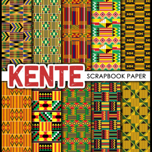 Kente Scrapbook Paper: 20 Double Sided Sheets 8.5 x 8.5 for Scrapbooking