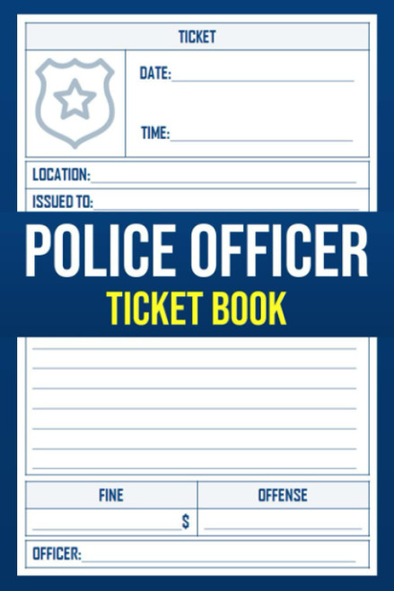 Kids Pretend Police Officer Ticket Book