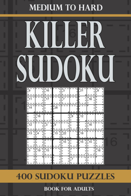 Killer Sudoku book for adults Medium to Hard