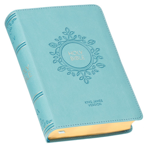 KJV Holy Bible – Large Print, Faux Leather, Blue, Red Letter