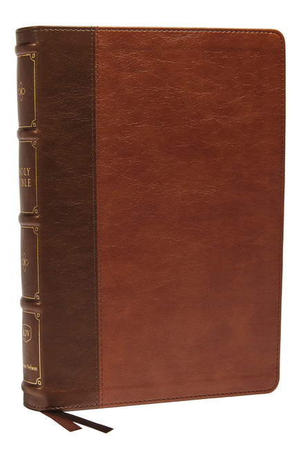 KJV Holy Bible – Large Print, Leathersoft, Brown, Cross-References
