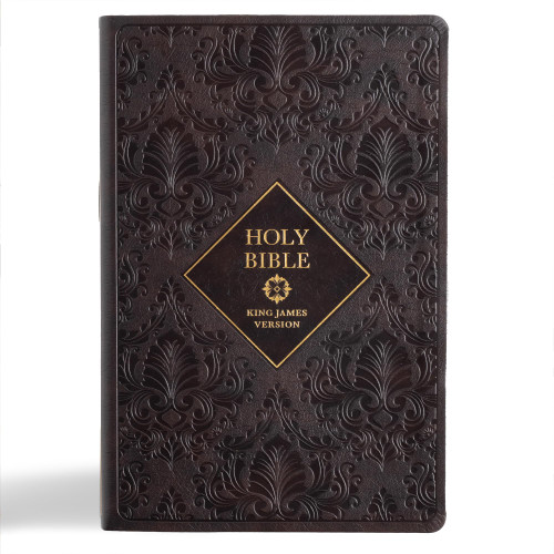 KJV Holy Bible, Giant Print with Cross-References, Dark Brown