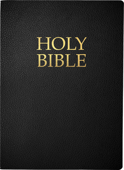 KJVER Holy Bible – Large Print, Bonded Leather, Black, Red Letter