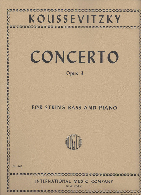 Koussevitzky: Concerto, Op.3 - String Bass and Piano