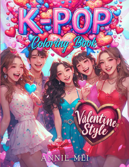 K-Pop Coloring Book Valentine Style