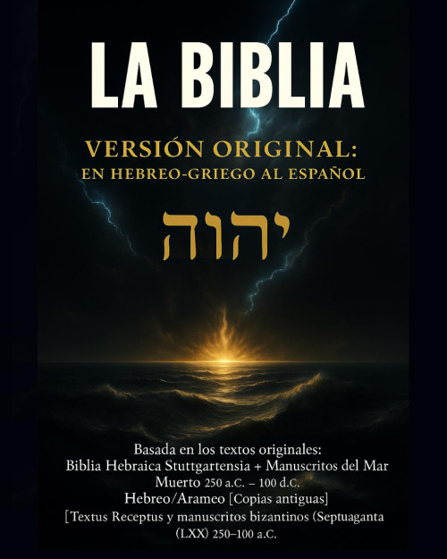 LA BIBLIA VERSIÓN ORIGINAL: EN HEBREO-GRIEGO AL ESPAÑOL: La Santa Biblia en español basada