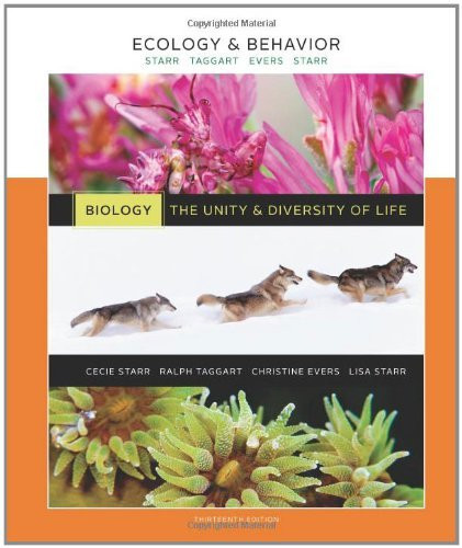 Ecology And Behavior Volume 6